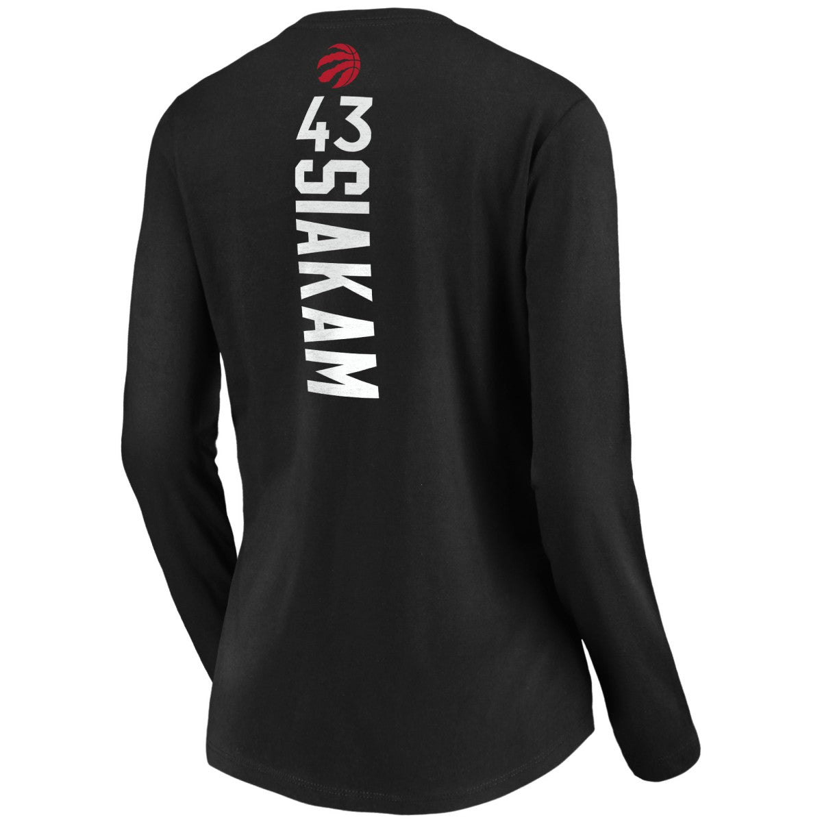Pascal Siakam Toronto Raptors Women's Playmaker Name & Number Long Sleeve T-Shirt New