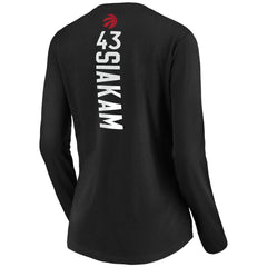 Pascal Siakam Toronto Raptors Women's Playmaker Name & Number Long Sleeve T-Shirt New