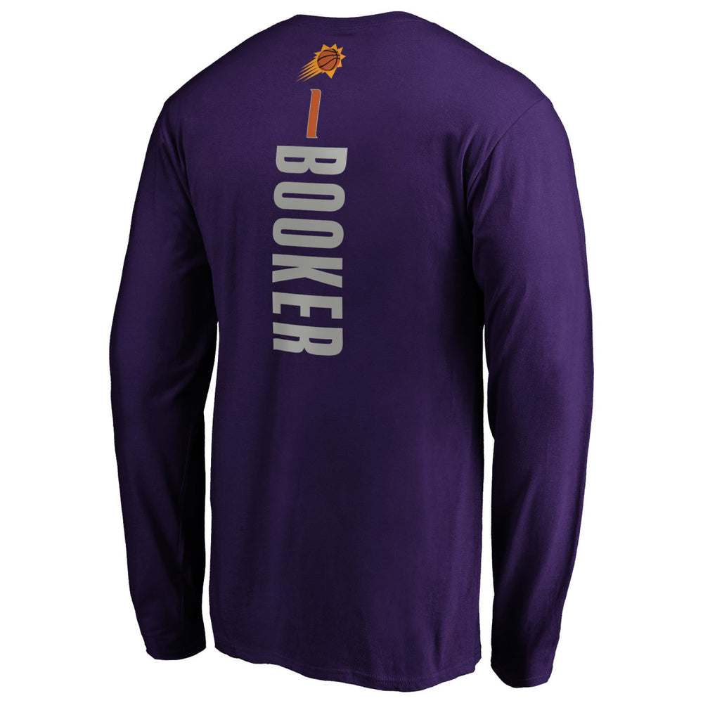Devin Booker Phoenix Suns Playmaker Name & Number Long Sleeve T-Shirt For Sale