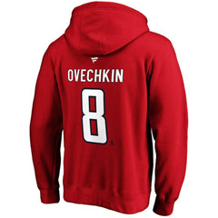 Alexander Ovechkin Washington Capitals Fanatics Authentic Stack Player Name & Number Fitted Pullover Hoodie Sale