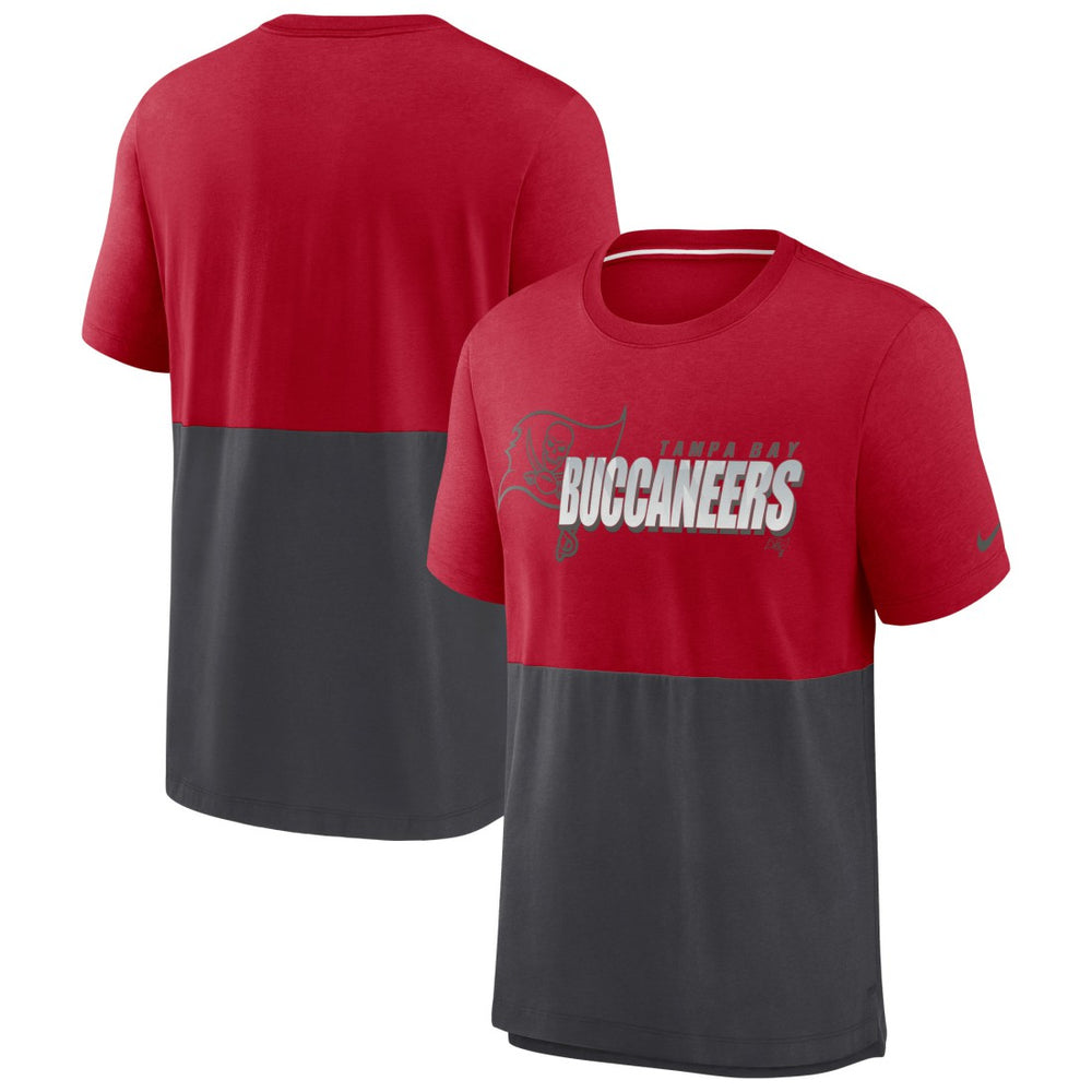 Tampa Bay Buccaneers Nike Fan Gear Colorblock Tri-Blend T-Shirt