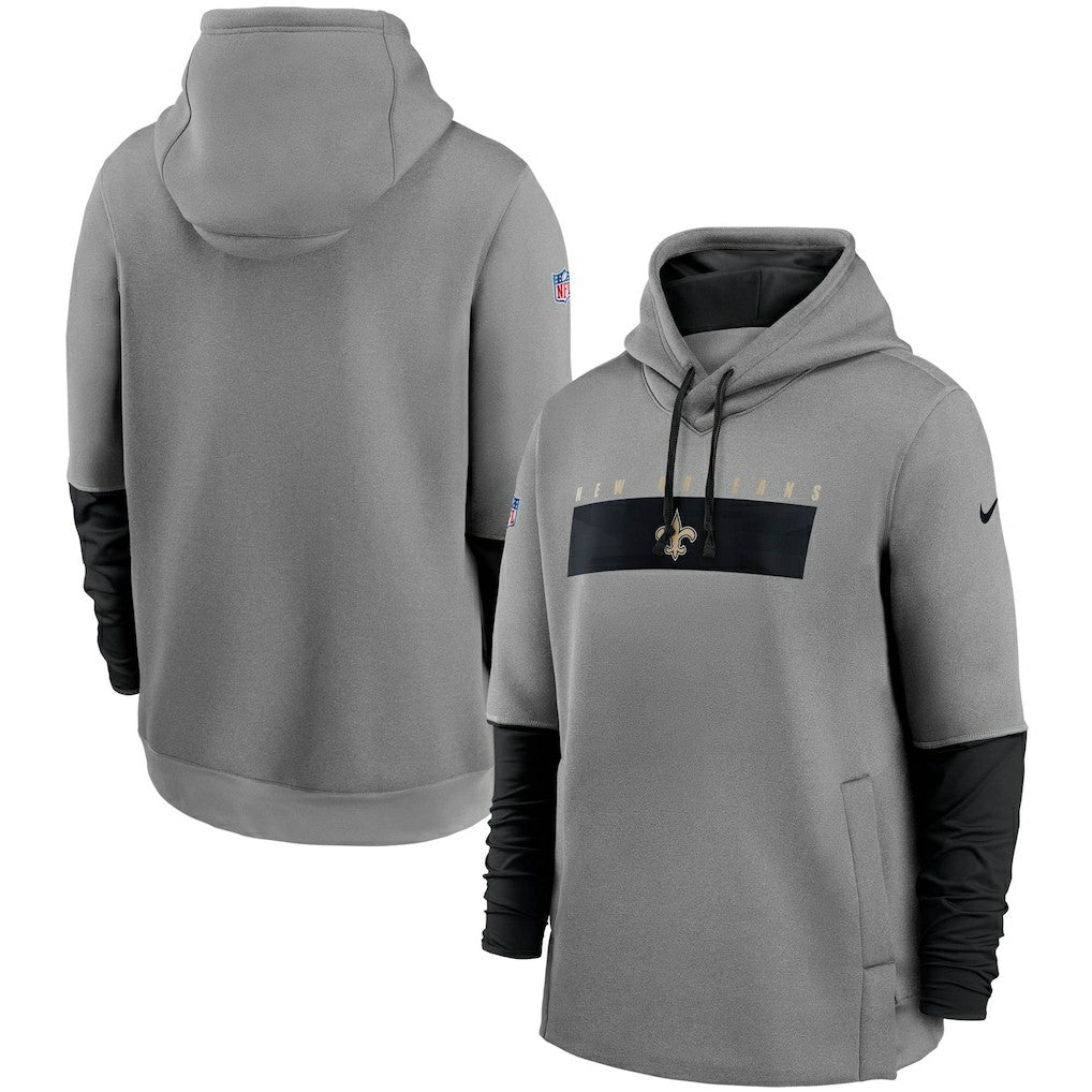 New Orleans Saints Nike Sideline Playbook Performance Pullover Hoodie