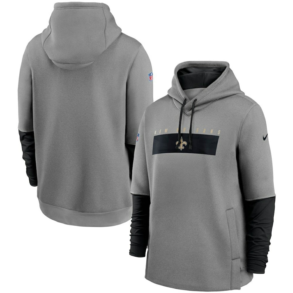 New Orleans Saints Nike Sideline Playbook Performance Pullover Hoodie