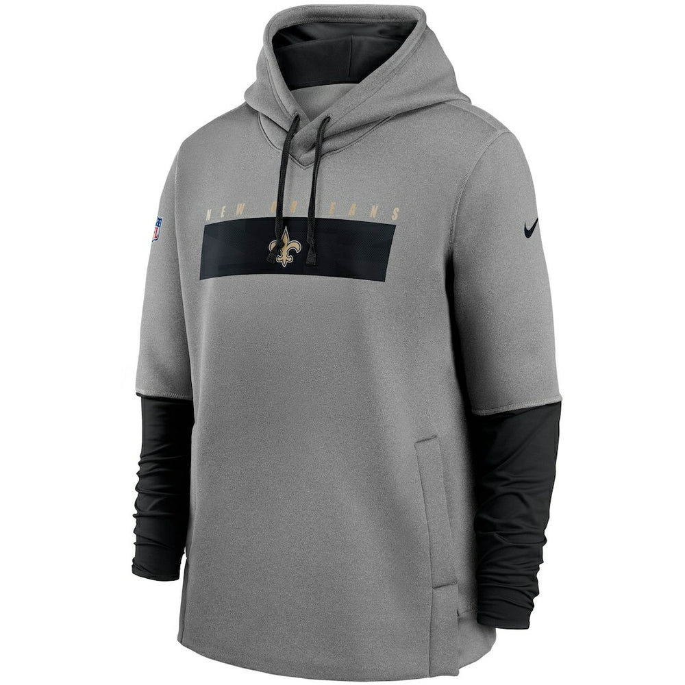 New Orleans Saints Nike Sideline Playbook Performance Pullover Hoodie