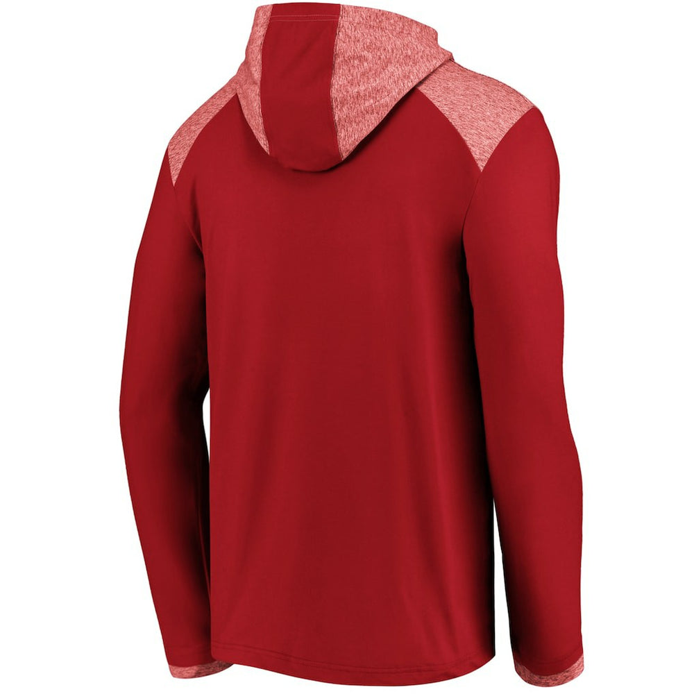 Arizona Cardinals Fanatics Iconic Marbled Clutch Hoodie Long Sleeve T-Shirt