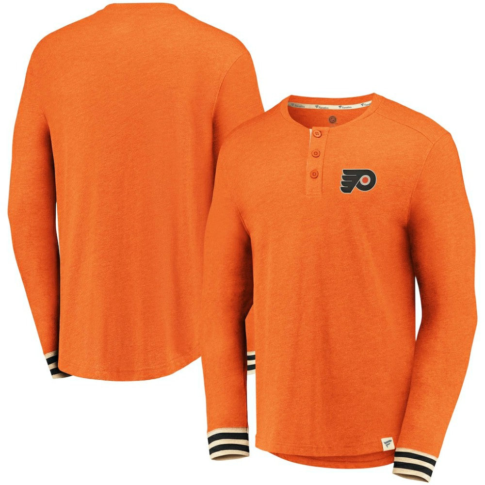 Philadelphia Flyers Fanatics True Classics Henley Long Sleeve T-Shirt Online