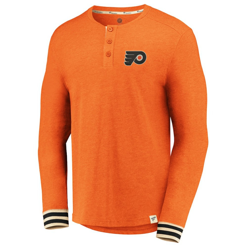 Philadelphia Flyers Fanatics True Classics Henley Long Sleeve T-Shirt Online