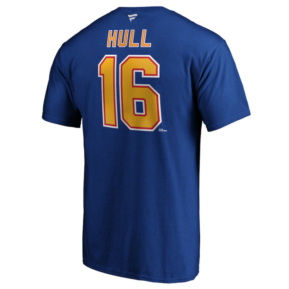Brett Hull St. Louis Blues Fanatics Authentic Stack Retired Player Name & Number T-Shirt On Sale