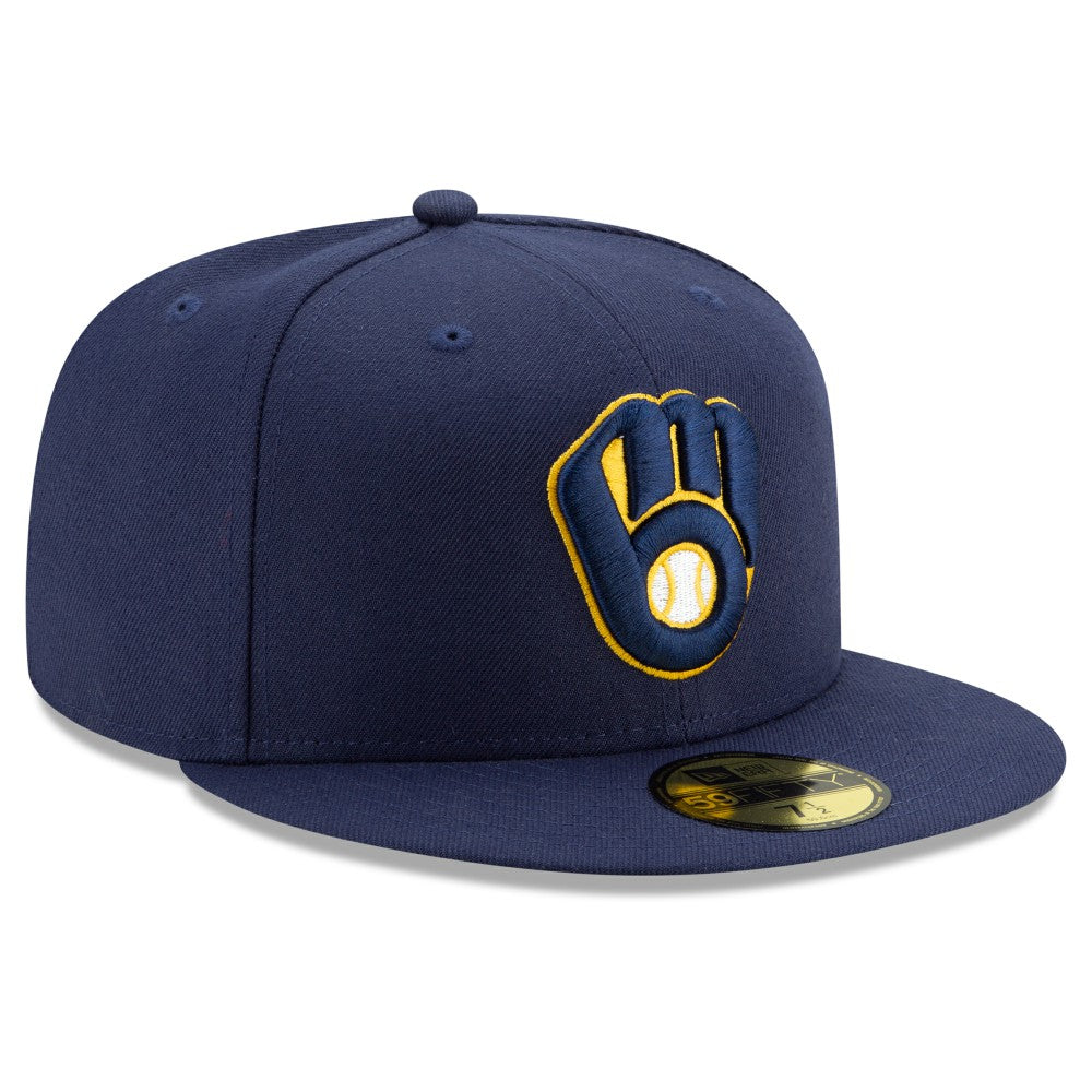 Milwaukee Brewers New Era Home Authentic Collection On-Field 59FIFTY Fitted Hat | MLB New
