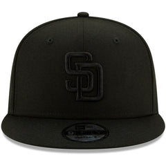 San Diego Padres New Era Black on Black 9FIFTY Snapback Adjustable Hat | MLB On Sale