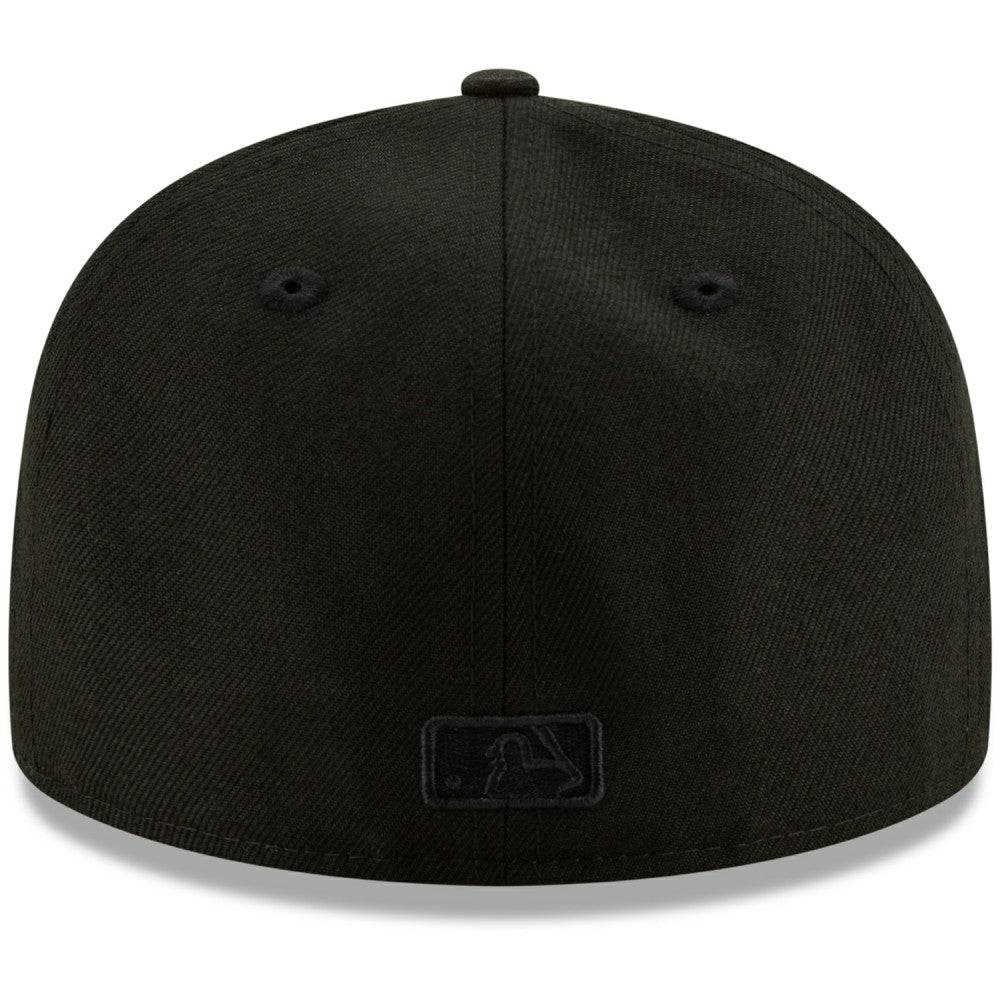 Milwaukee Brewers New Era Black on Black 59FIFTY Fitted Hat | MLB For sale