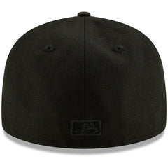 Milwaukee Brewers New Era Black on Black 59FIFTY Fitted Hat | MLB For sale