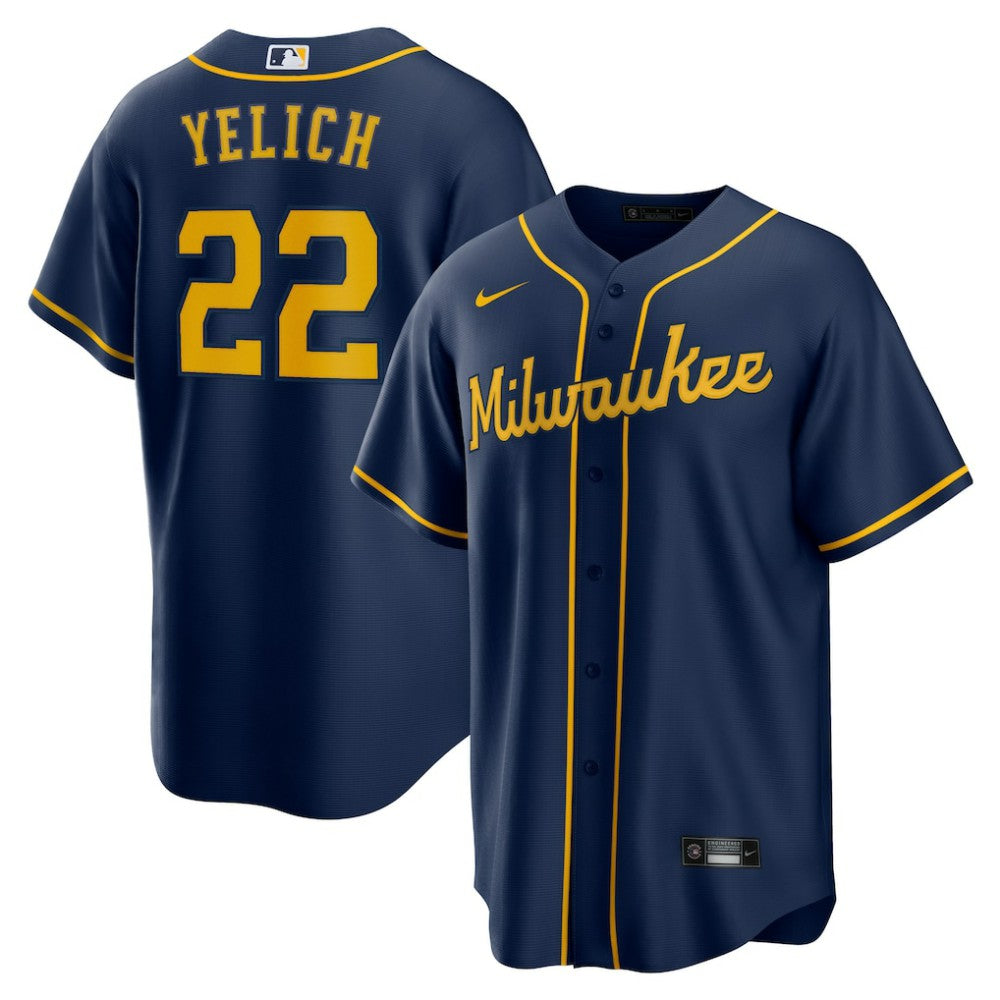 Christian Yelich Milwaukee Brewers Nike Alternate 2 Replica Jersey | MLB Sale