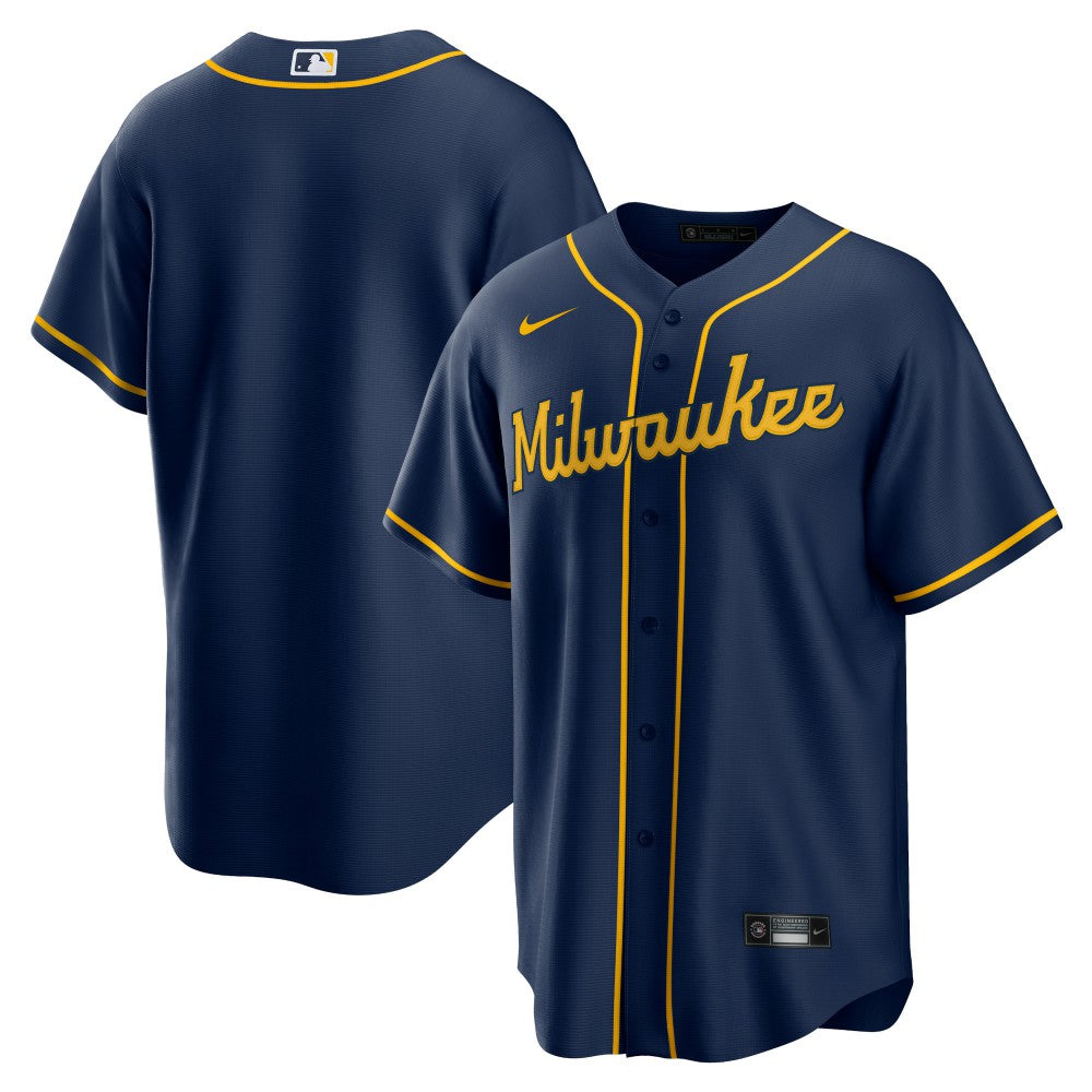 Milwaukee Brewers Nike Alternate Replica Team Jersey | MLB Outlet