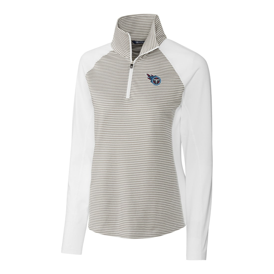 Tennessee Titans  Cutter & Buck Women's Forge Tonal Stripe Half-Zip Pullover Jacket