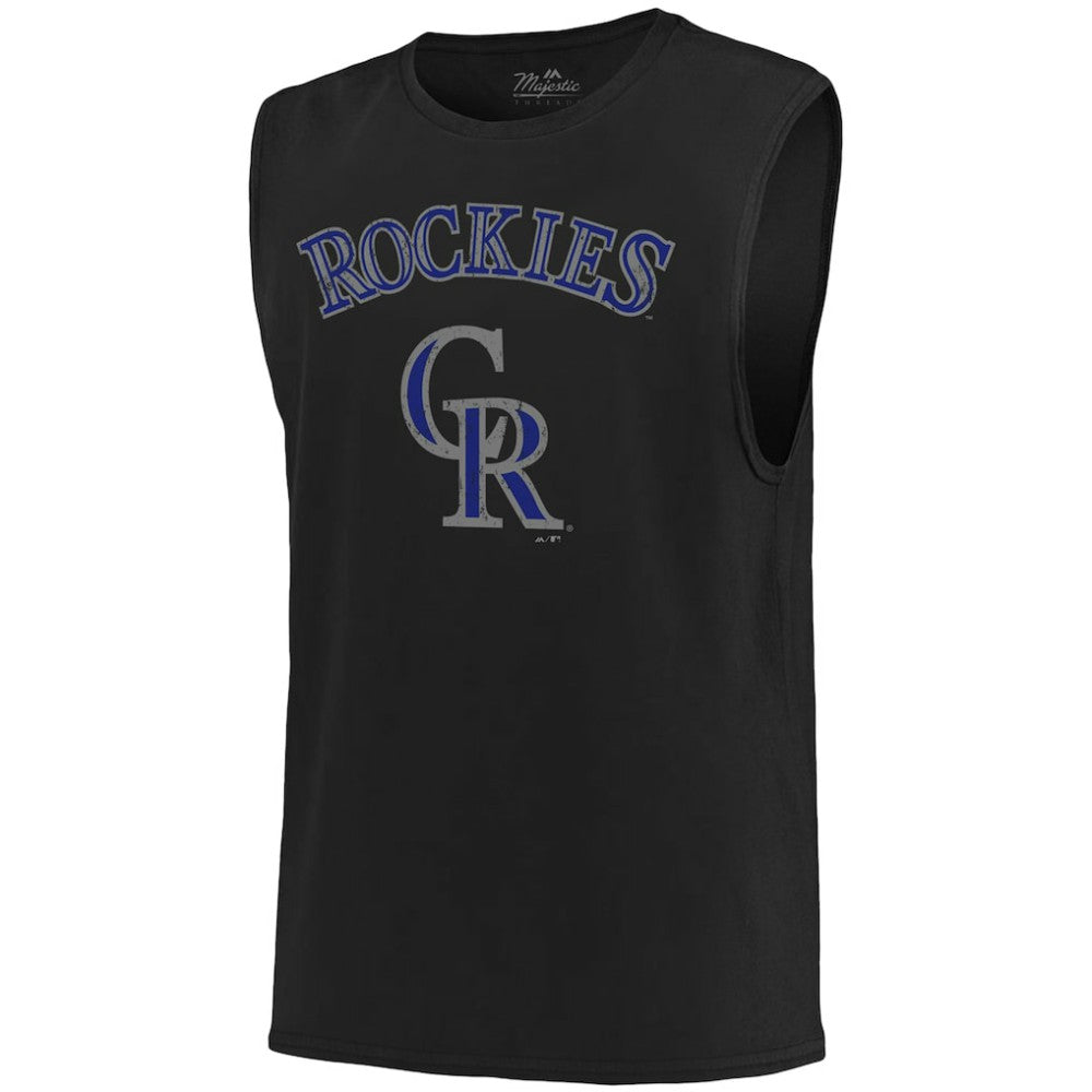 Colorado Rockies Majestic Threads Softhand Muscle Tank Top | MLB Near me