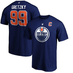 Wayne Gretzky Edmonton Oilers Fanatics Authentic Stack Retired Player Name & Number T-Shirt Outlet