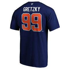 Wayne Gretzky Edmonton Oilers Fanatics Authentic Stack Retired Player Name & Number T-Shirt Outlet