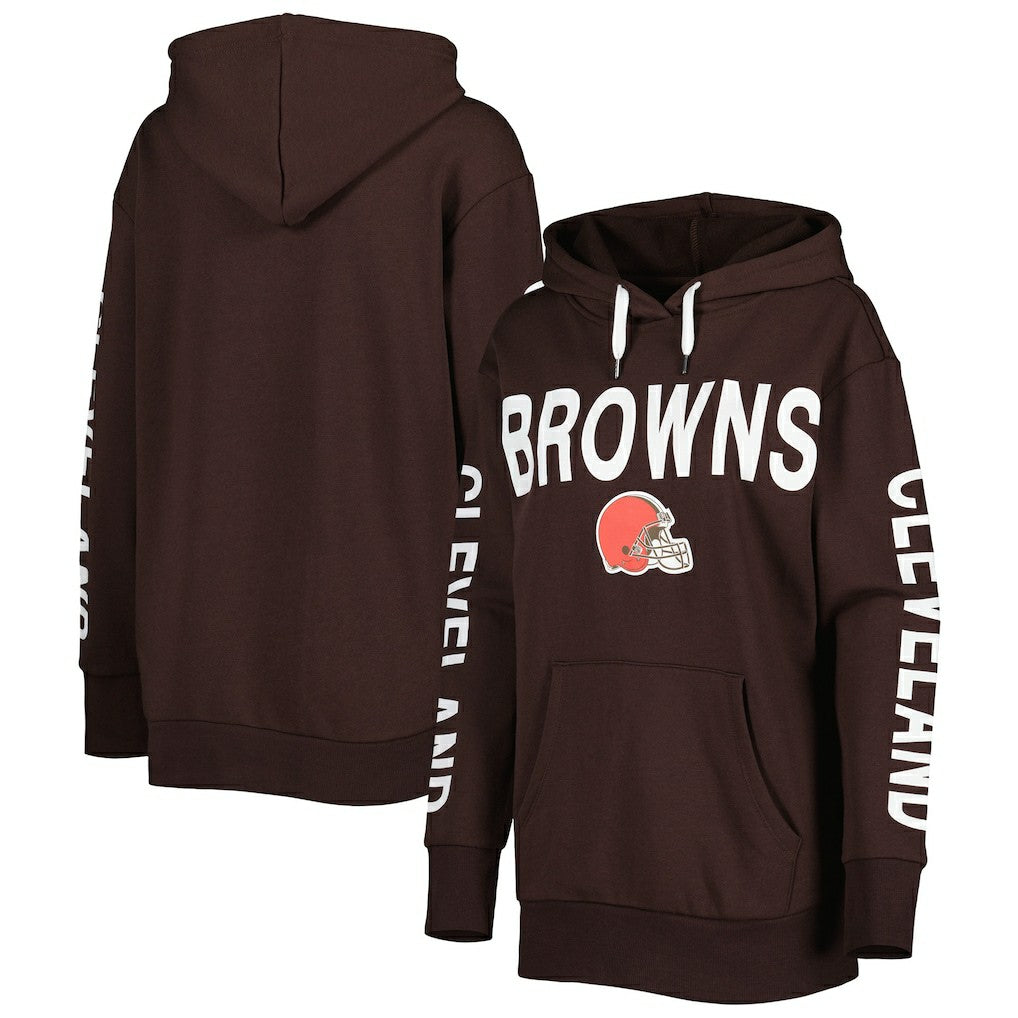 Cleveland Browns  G-III 4Her by Carl Banks Women's Extra Point Pullover Hoodie
