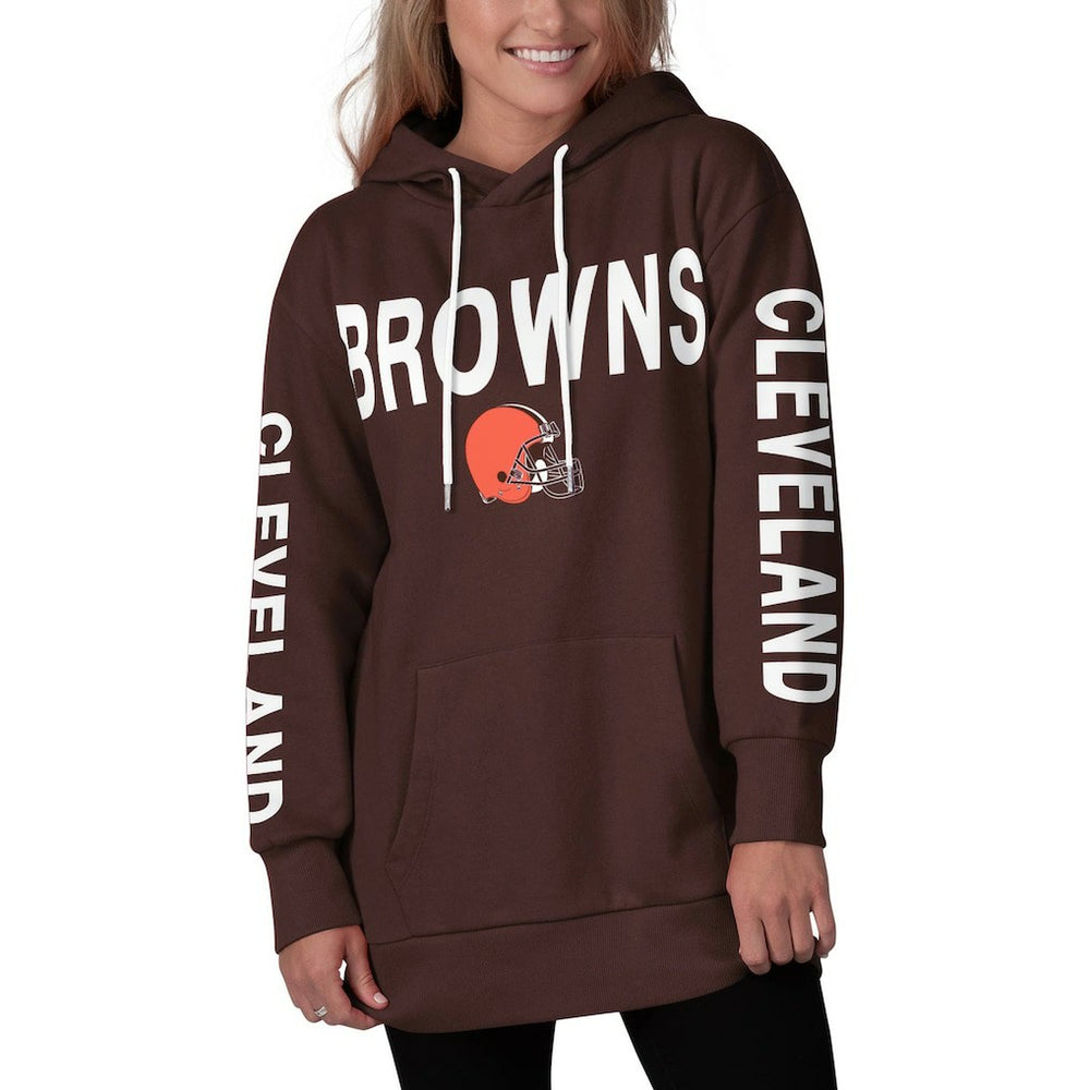 Cleveland Browns  G-III 4Her by Carl Banks Women's Extra Point Pullover Hoodie
