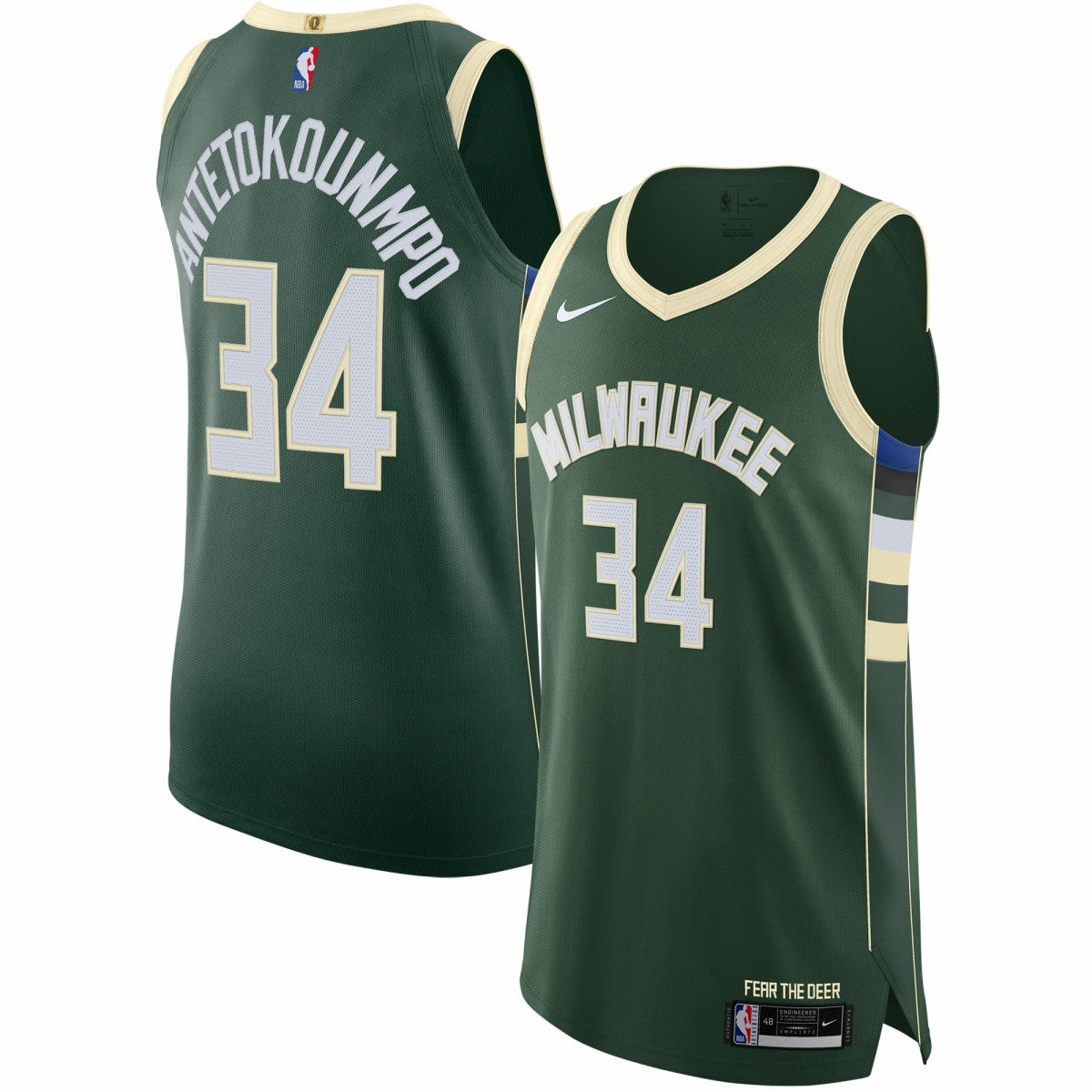Giannis Antetokounmpo Milwaukee Bucks Authentic Jersey New