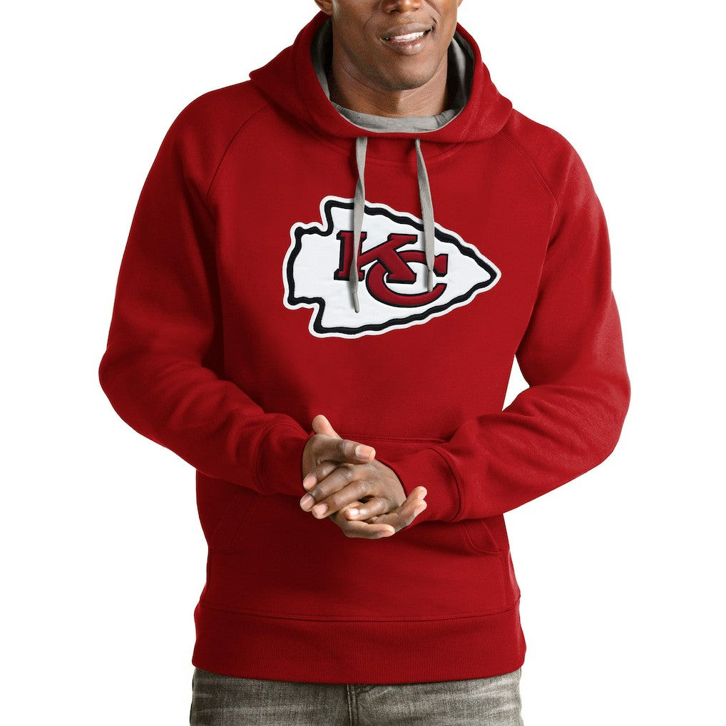 Kansas City Chiefs  Antigua Team Victory Pullover Hoodie