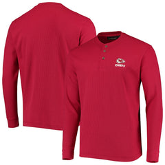Kansas City Chiefs  Dunbrooke Logo Maverick Thermal Henley Long Sleeve T-Shirt