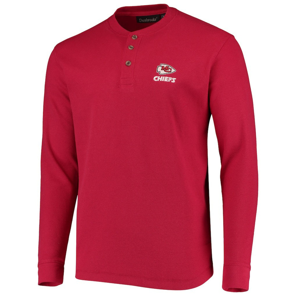 Kansas City Chiefs  Dunbrooke Logo Maverick Thermal Henley Long Sleeve T-Shirt