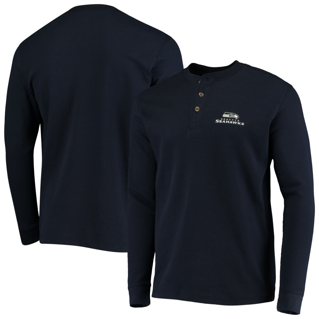 Seattle Seahawks  Dunbrooke Logo Maverick Thermal Henley Long Sleeve T-Shirt