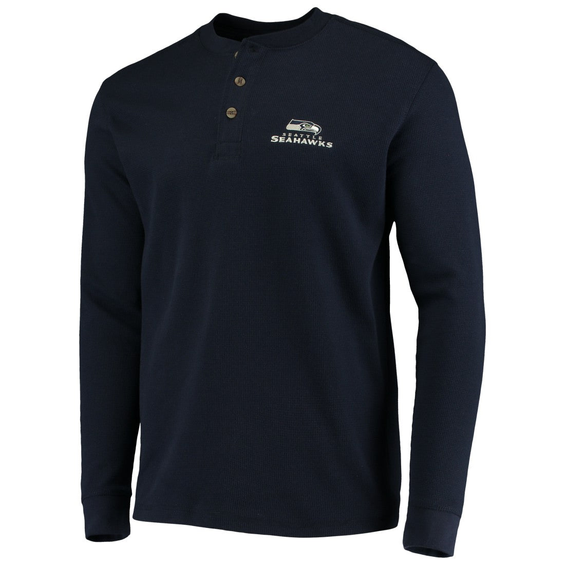 Seattle Seahawks  Dunbrooke Logo Maverick Thermal Henley Long Sleeve T-Shirt