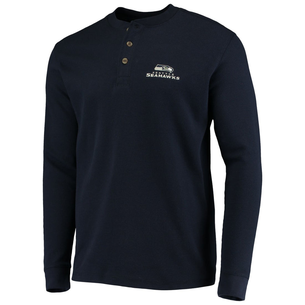Seattle Seahawks  Dunbrooke Logo Maverick Thermal Henley Long Sleeve T-Shirt
