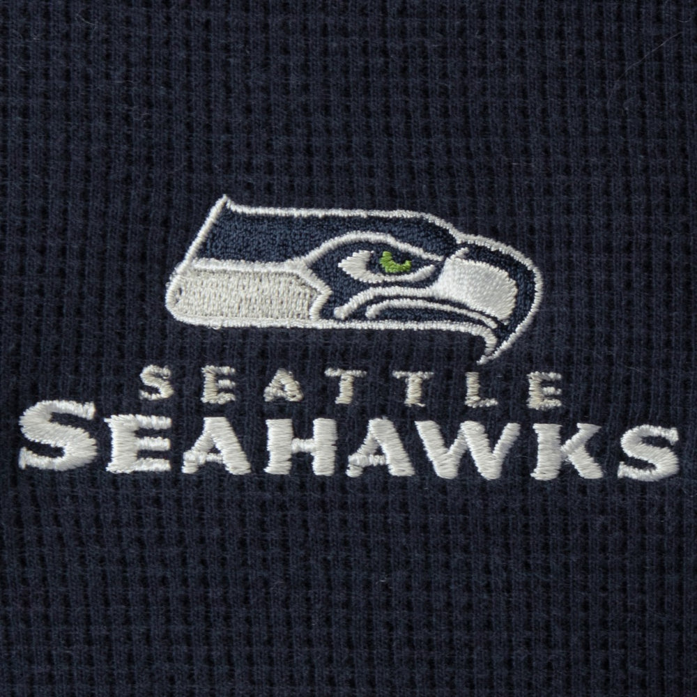 Seattle Seahawks  Dunbrooke Logo Maverick Thermal Henley Long Sleeve T-Shirt