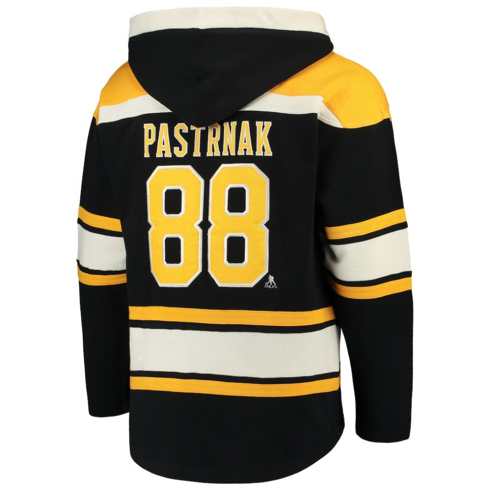 David Pastrnak Boston Bruins '47 Player Lacer Pullover Hoodie For Sale