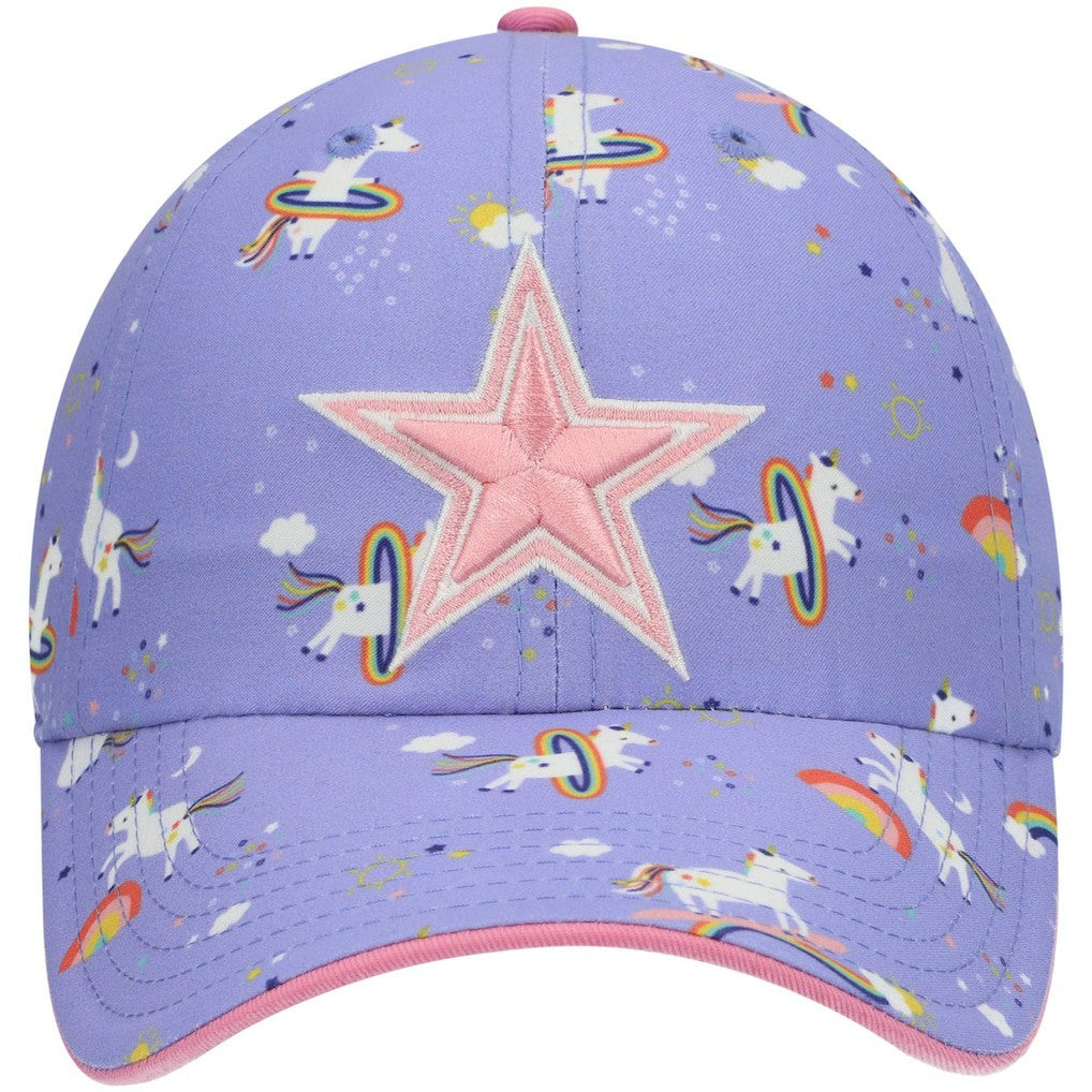 Dallas Cowboys 47 brand '47 Girls Preschool Unicorn Clean Up Adjustable Hat