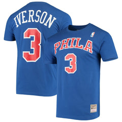 Allen Iverson Philadelphia 76ers Hardwood Classics Name & Number Player T-Shirt Online