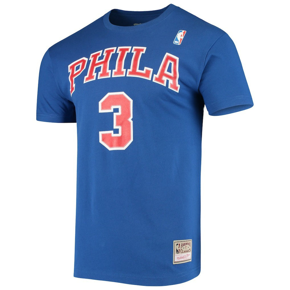 Allen Iverson Philadelphia 76ers Hardwood Classics Name & Number Player T-Shirt Online