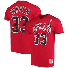 Scottie Pippen Chicago Bulls Hardwood Classics Name & Number Player T-Shirt sale Discount
