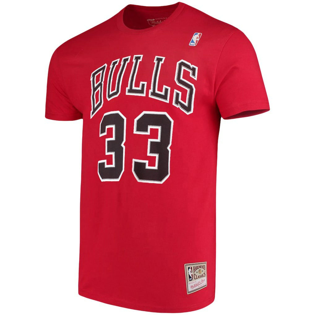 Scottie Pippen Chicago Bulls Hardwood Classics Name & Number Player T-Shirt sale Discount