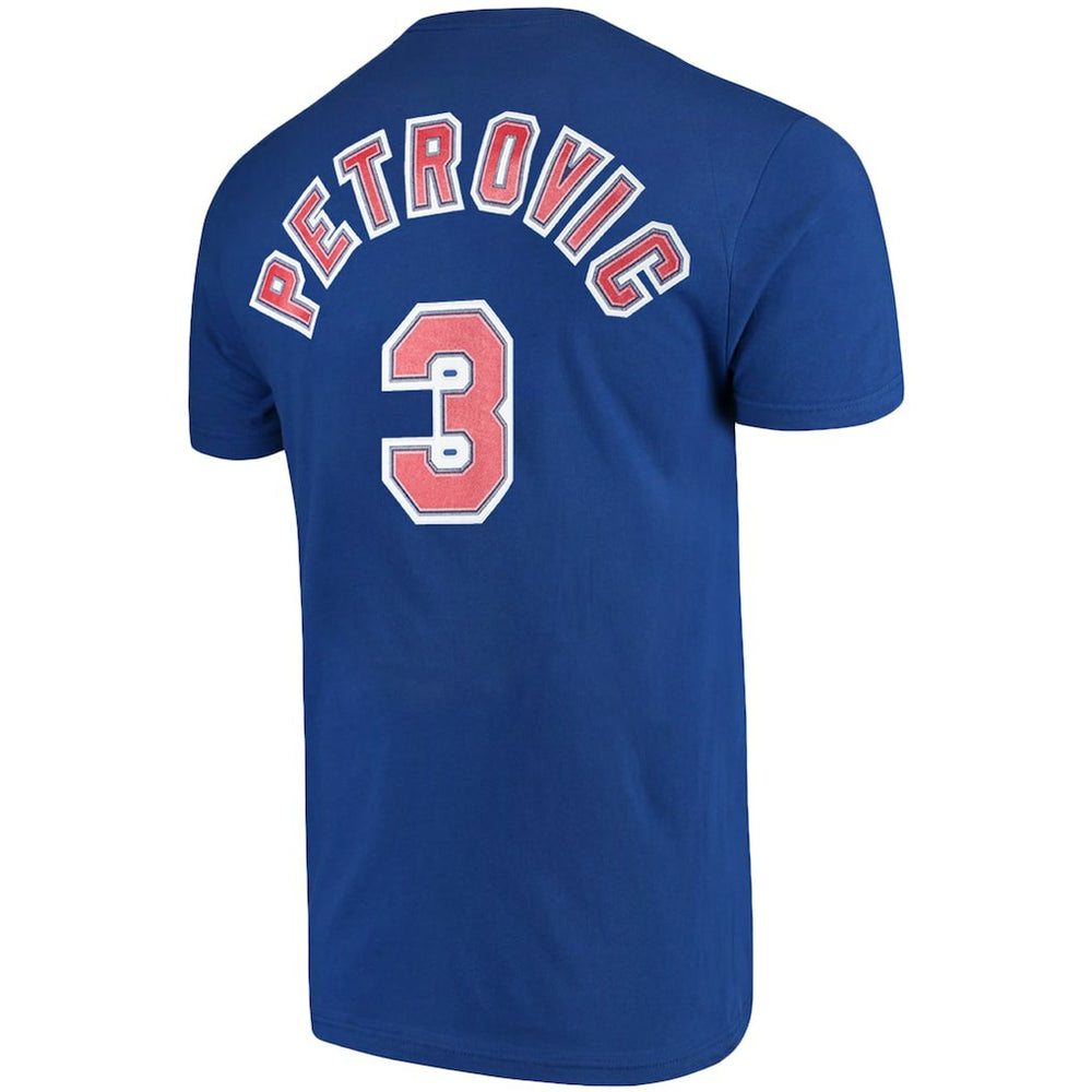 Drazen Petrovic Brooklyn Nets Hardwood Classics Name & Number Player T-Shirt Discount
