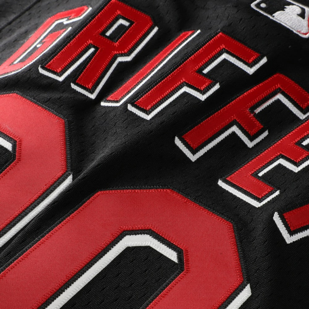 Ken Griffey Jr. Cincinnati Reds Mitchell & Ness Cooperstown Collection Mesh Batting Practice Button-Up Jersey | MLB Outlet