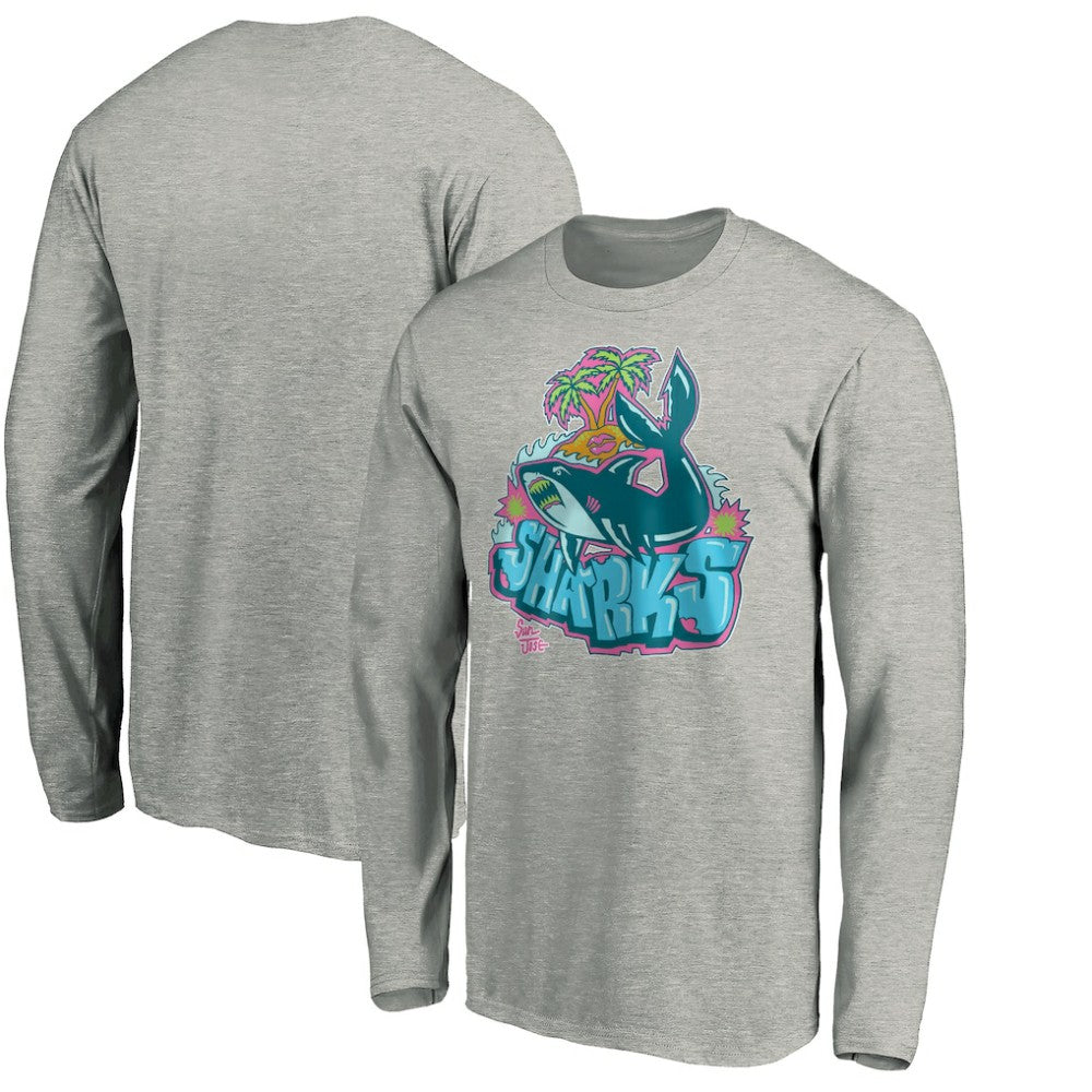 San Jose Sharks Graffiti Shark Long Sleeve T-Shirt Online