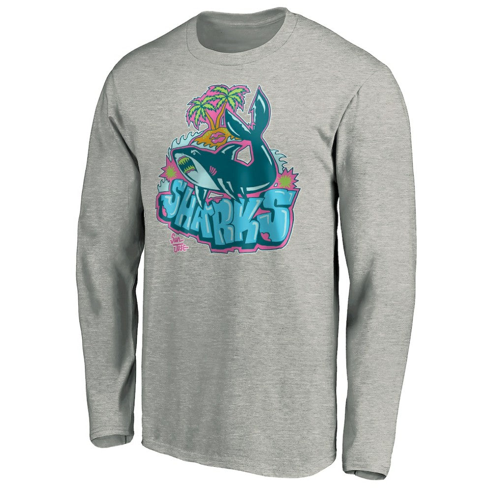 San Jose Sharks Graffiti Shark Long Sleeve T-Shirt Online