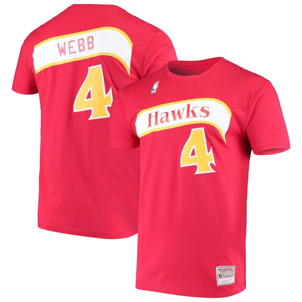 Spud Webb Atlanta Hawks Hardwood Classics Name & Number T-Shirt Discount