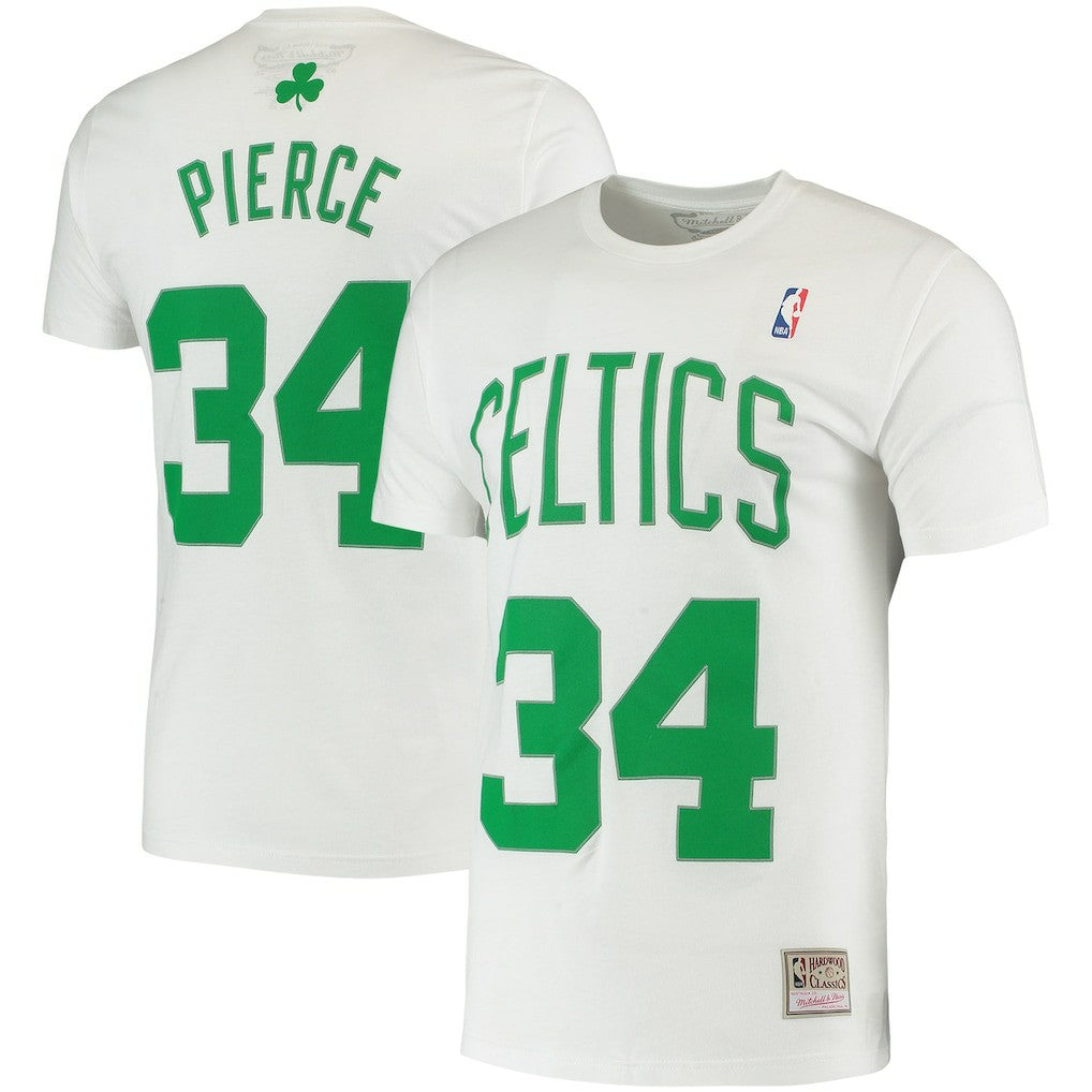 Paul Pierce Boston Celtics Hardwood Classics Stitch Name & Number T-Shirt Discount
