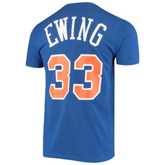 Patrick Ewing New York Knicks Hardwood Classics Stitch Name & Number T-Shirt Online