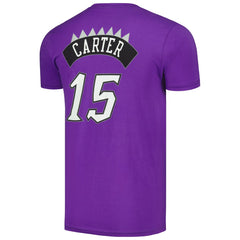 Vince Carter Toronto Raptors Hardwood Classics Stitch Name & Number T-Shirt Outlet