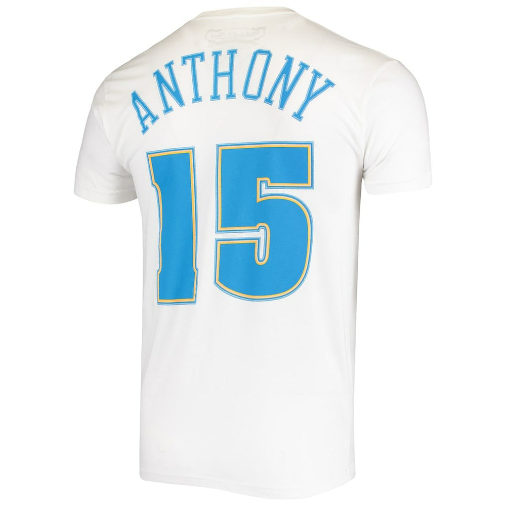 Carmelo Anthony Denver Nuggets Hardwood Classics Stitch Name & Number T-Shirt Online