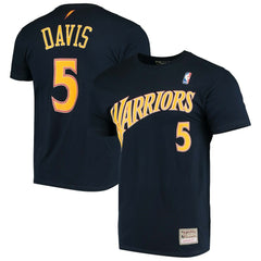 Baron Davis Golden State Warriors Hardwood Classics Stitch Name & Number T-Shirt sale For Sale