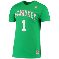 Oscar Robertson Milwaukee Bucks Hardwood Classics Stitch Name & Number T-Shirt Online