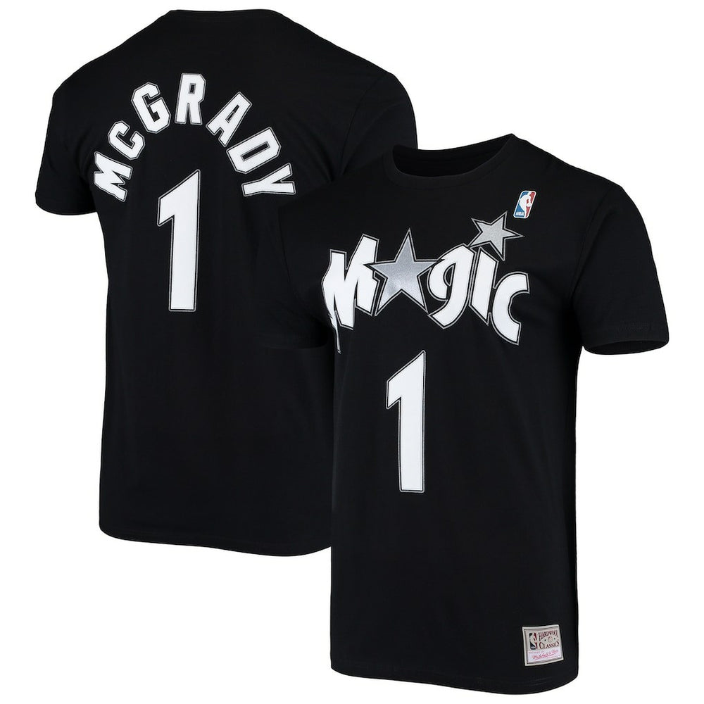 Tracy McGrady Orlando Magic Hardwood Classics Stitch Name & Number T-Shirt Outlet